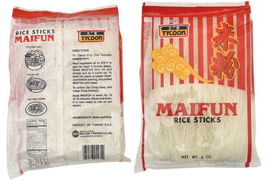 OEM Suszone płaskie makarony ryżowe bez pigmentu 100% Natrual Organic Green Prodcuts