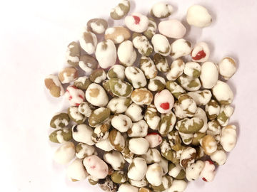 Wasabi Flavour Gour Coloe Coated Soya Bean Dry Roasted Snack Retailer Packing