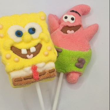 Postać z kreskówek Marshmallow Lollipops