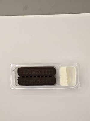 Kremowe chipsy z dipem mlecznym z 35% zawartością mleka w proszku i opakowaniem z przegródkami - Zdrowa przekąska z obniżoną zawartością laktozy