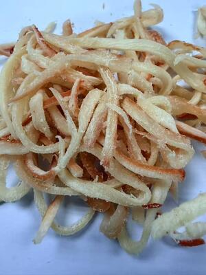 Smażone paski kalmarów