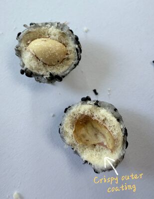 Pięciokształtny czarny orzeszek Sesamowy z chrupiącą powłoką zewnętrzną i tłustym orzeszkiem w środku - Snack z soi