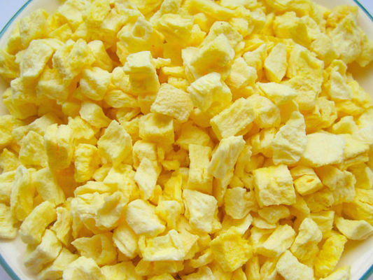 Pożywne liofilizowane suszone owoce, liofilizowane suszone owoce ananasa