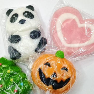 Zabawne, w kształcie lizaka dla dzieci, indywidualnie owinięte