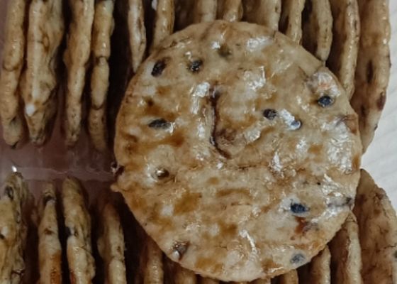 Bez Koloru Sezamowo Sojowy Smak Pieczony Ryż Krakersy Chrupiące Przekąski dla każdego wieku