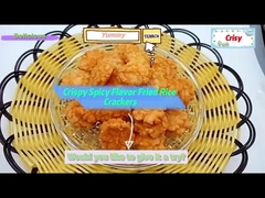 Kryształowy pikantny smak smażone ciasteczka ryżowe przekąski